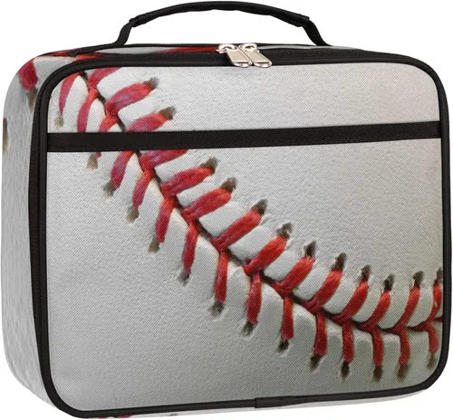 Vista 27 de Lonchera personalizada con nombre, lonchera personalizada de baloncesto, bolsa de almuerzo aislada personalizada, bolsa de preparación de comidas A