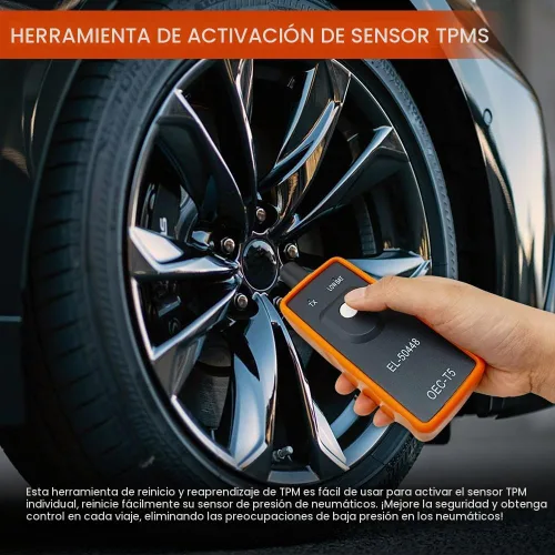 Vista 3 de TPMS Herramienta de reaprendizaje para sensor de neumáticos de automóvil, EL-50448 Herramienta de reinicio de activación del sensor de presión