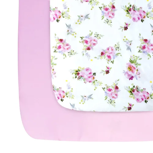 Vista 7 de Pack and Play Sheets - Juego de 2 sábanas para cuna, sábana bajera elástica para cuna, compatible con Graco Pack n Play, material suave y Dinosaurio