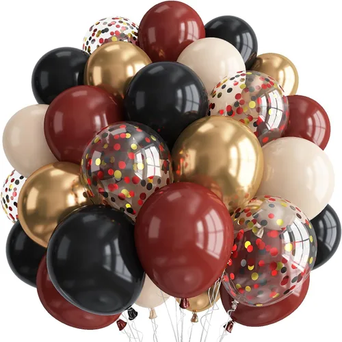 Vista 15 de Globos con estampado de guepardo para decoraciones de cumpleaños, 30 cm, globos de látex con estampado de leopardo en colores negro, marrón
