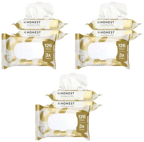 Vista 13 de The Honest Company Toallitas hipoalergénicas desechables para pieles sensibles, hojas tropicales, 42 unidades (paquete de 16)