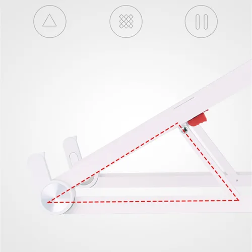 Vista 3 de Soporte plegable portátil para portátil, estante de enfriamiento ligero para computadora portátil para escritorio para oficina en casa y uso
