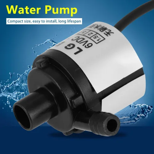 Vista 3 de Oumefar 1pc ultra silencioso mini DC 12 V 5 W sin escobillas sumergible 8.2 ft cabeza para la industria uso doméstico pequeña fuente bomba