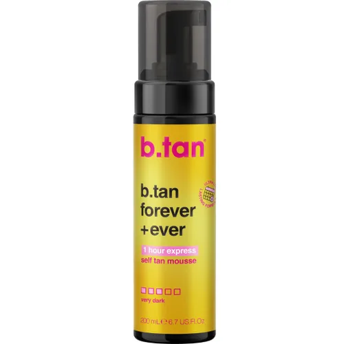 Vista 13 de b.tan Dark Self Tanner Mousse Disco Candy Tan - Mejor espuma bronceadora sin sol exprés de 1 hora, perfumada a caramelo, a prueba de sudor