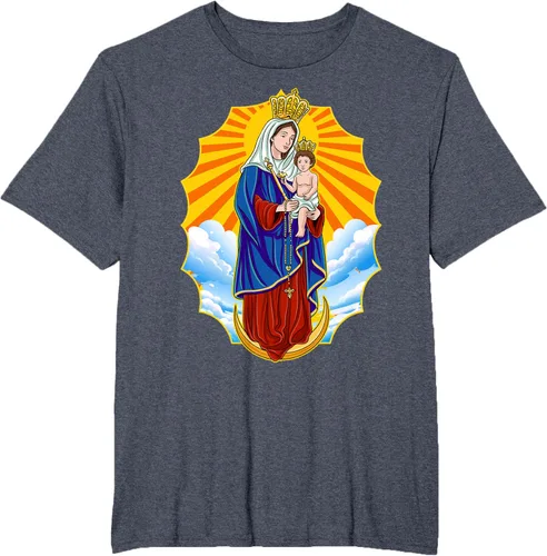 Vista 56 de Chinita Chiquinquira Venezuela Maracaibo Virgen Chiquinquira Chinita Zulia Camiseta negra