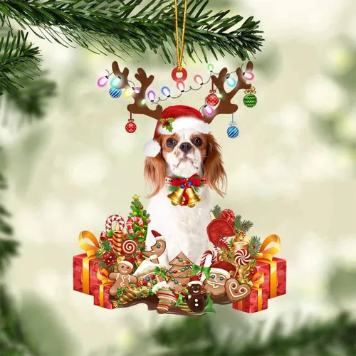 Vista 67 de Nazenti Adorno de Navidad personalizado de reno de Alaskan Malamute – Adorno de perro personalizado para amantes de las mascotas, acrílico plano