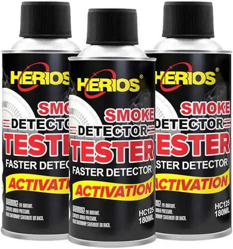 Vista 2 de HERIOS - Detector de humo para alarma de incendios, 6.1 fl oz, prueba rápida, sin manchas