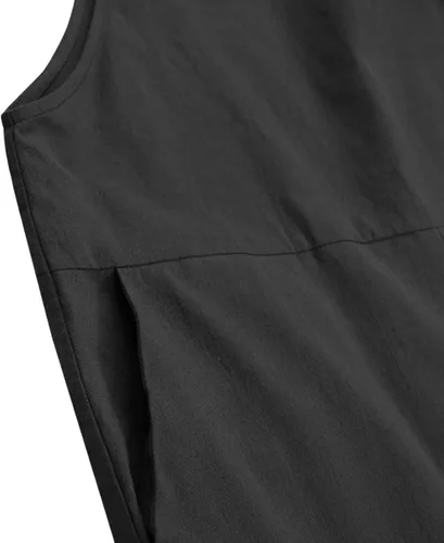 Vista 6 de GXFGZZRS - Overol para mujer, ajuste holgado, ajustable, casual, con bolsillos