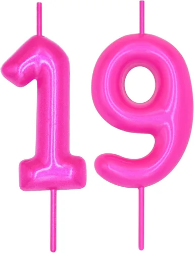 Vista 150 de DERVENTA Vela con números de 2.36 pulgadas, decoración perfecta para cumpleaños, brunch, postre, pastel, 1 pieza (número 0 rosa)