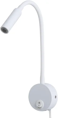 Vista 13 de Lámpara de luz de lectura montada en la pared LED 3W blanco cálido 3000K cable de enchufe negro acabado 1 pieza