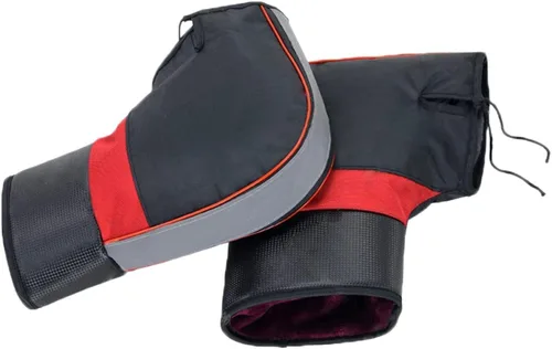Vista 7 de Mangueras universales para manillar de motocicleta, compatibles con invierno, calentadores de manos para motos de nieve, guantes protectores