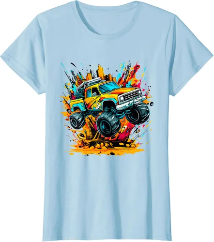 Vista 29 de Monster Trucks Are My Jam - Camiseta Monster Truck, Negro