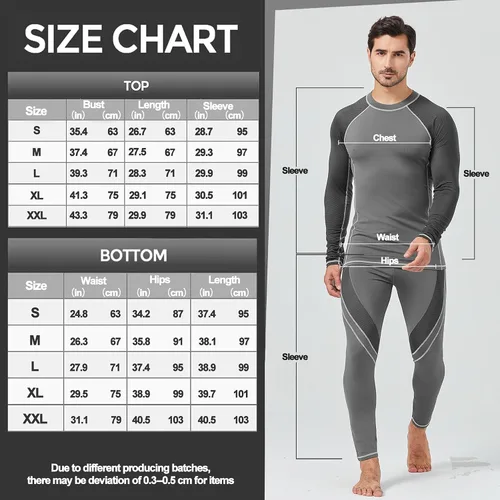 Vista 6 de UNIQUEBELLA - Ropa interior térmica para hombre con calzoncillos largos y forro polar de secado rápido y capa de base térmica