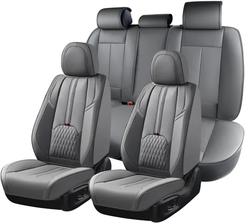 Vista 36 de Coverado Funda de asiento de automóvil, funda de asiento delantero para automóvil, protector de asiento de automóvil de cuero impermeable, fundas
