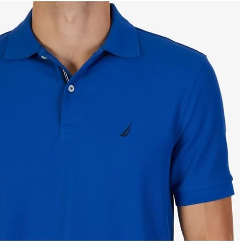 Vista 5 de Nautica playera polo clásica de mangas cortas, color sólido, para hombre