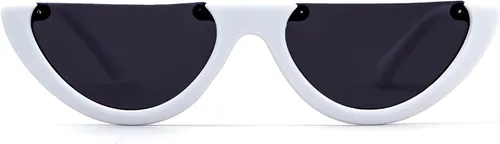 Vista 6 de GIFIORE Gafas de sol semi sin montura vintage retro medio redondas