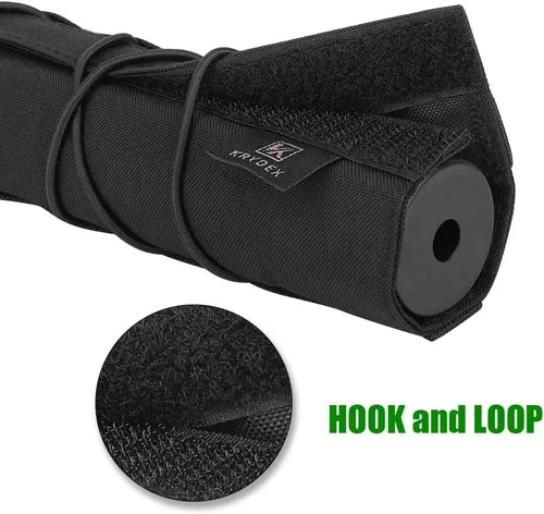 Vista 3 de KRYDEX - Funda táctica para silenciador de Airsoft de 7 pulgadas/18 cm