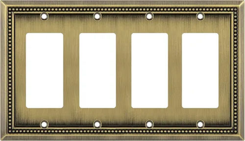 Vista 85 de Henne Bery Sunken Pearls Placa de Pared Decorativa de Servicio Pesado Placa de Interruptor Cubierta de Tomacorriente