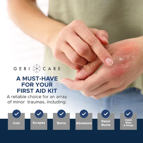 Vista 5 de GeriCare - Gel de plata antimicrobiano Crema para el cuidado de heridas para cortes, raspaduras quemaduras menores, ungüento natural tópico