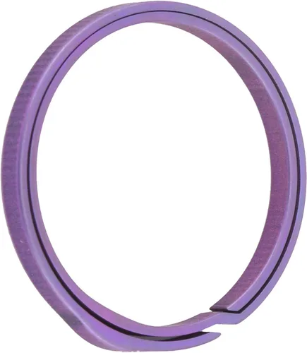 Vista 8 de VBESTLIFE Llavero de aleación de 1.299 in ligero portátil con abertura lateral en forma de arco Split Llavero Anillos O planos, Púrpura