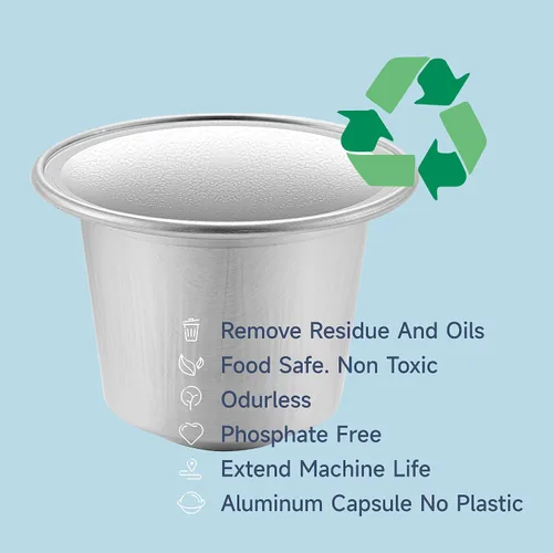 Vista 4 de Cápsula de limpieza compatible con máquina Nespresso, 6 cápsulas de limpieza para cafetera Nespresso Originaline, solución de descalcificación