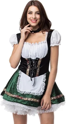 Vista 2 de Aiuem Oktoberfest-Halloween-Kostüme für Cosplay Beer Maid Fancy French Maid