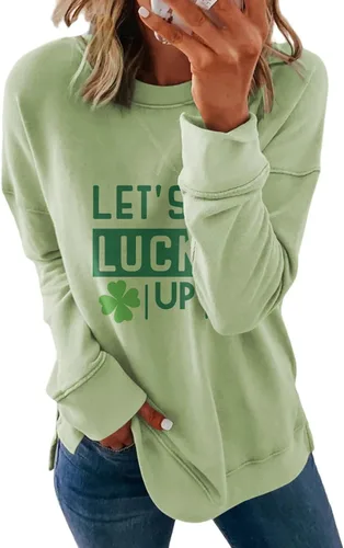 Vista 32 de Dokotoo Women's Casual Crew Neck Sweatshirt Loose Long Sleeve Pullover Tops Jade (Moonlight Jade)