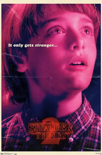 Vista 10 de Netflix Stranger Things: Season 2 - Póster de pared de Will Wall, 22.4 pulgadas de largo x 14.7 pulgadas, versión enmarcada de madera de granero