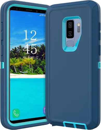 Vista 9 de Funda protectora a prueba de golpes para Samsung Galaxy S9 Plus, 6.2 pulgadas (negro)
