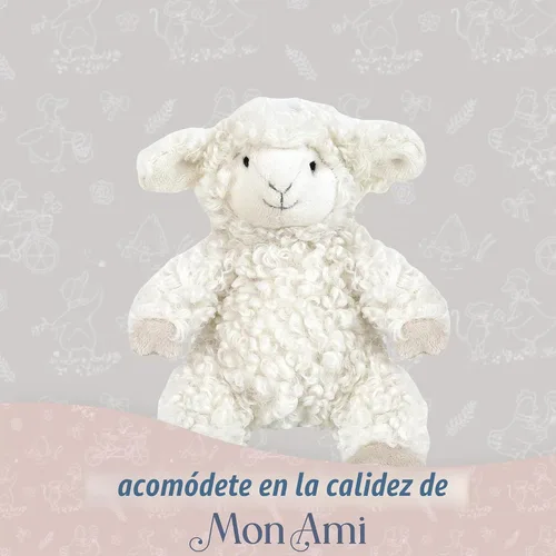 Vista 5 de MON AMI Lafayette - Peluche de cordero de 7 pulgadas, peluche de cordero suave, regalo