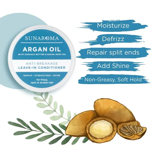 Vista 5 de SUNAROMA Acondicionador sin enjuague de aceite de argán