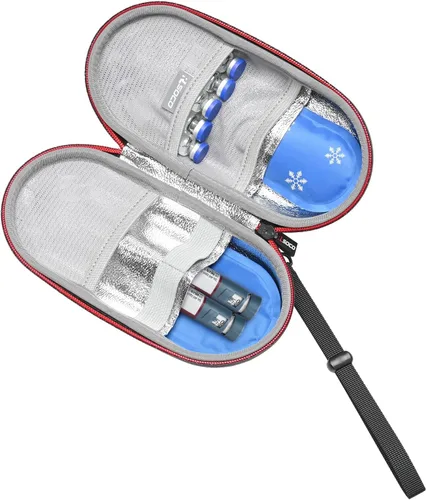 Vista 5 de RLSOCO EpiPen - Estuche de transporte para niños y adultos: entrenador EpiPen, bolígrafo de insulina, bolígrafo JEXT, Auvi-Q, antihistamínico