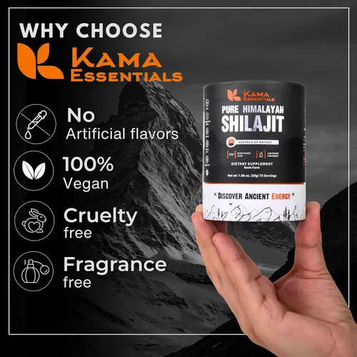 Vista 4 de Resina Shilajit del Himalaya, 75% de ácido fúlvico, más de 85 minerales, suplemento ayurvédico de grado dorado para energía, fuerza y bienestar