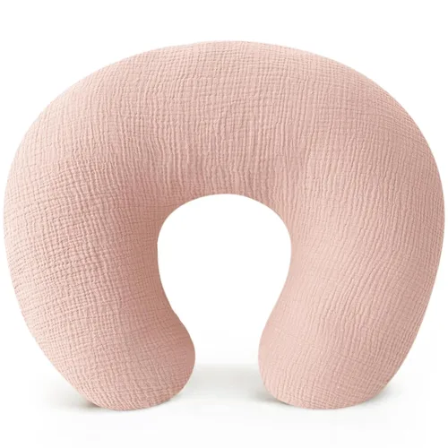 Vista 12 de Konssy Fundas de Almohada de Lactancia de Muselina, 100% Algodón Suaves y Adorables Fundas para Almohadas de Lactancia, Fundas Deslizables