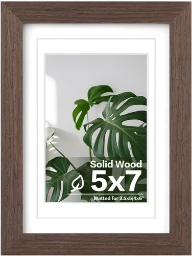 Vista 38 de Egofine - Portarretratos de 4 x 6 pulgadas, de madera maciza con plexiglás, para fotos de 3.5 x 5 con paspartú o de 4 x 6 sin paspartú, para colocar