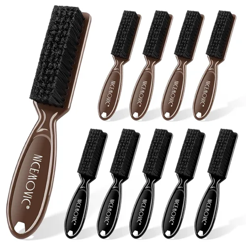 Vista 8 de NICEMOVIC 10 Piezas Cepillo de Limpieza para Cortapelos de Barbero, Suministros de Accesorios de Barbería, Juego a Granel de Mini Cepillo