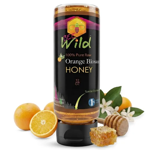 Vista 12 de Bee Wild 100% Pure Raw Honey - Gallberry 12 onzas