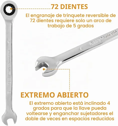 Vista 3 de Llave de trinquete de 0.276 in, 2
