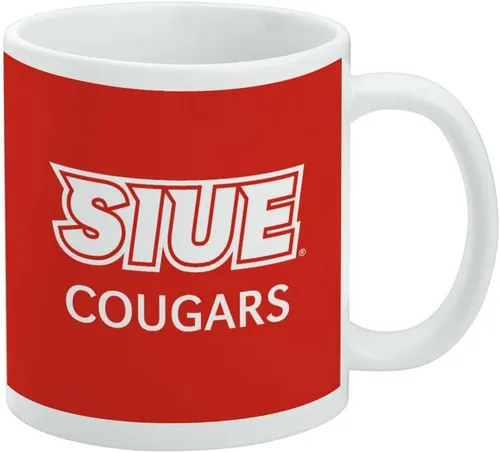Vista 121 de Taza de cerámica con el logotipo principal de la Universidad Rider, taza de regalo novedosa para café, té y bebidas calientes, 11oz, blanca