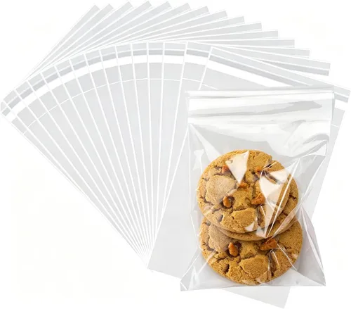 Vista 8 de Bolsas de celofán pequeñas de 3 x 4 pulgadas, bolsas autoprotectoras de cristal transparente para galletas de caramelo, tarjetas, equipo, paquete