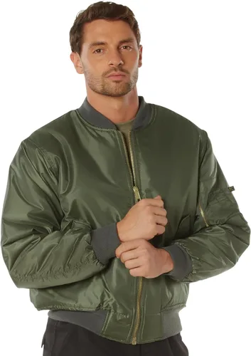 Vista 9 de Rothco MA-1 Flight Jacket Iconic Bomber Style Cold Weather Coat Windbreaker