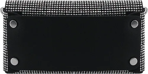 Vista 2 de Naimo Bolso cruzado con diamantes de imitación de cristal brillante, bolso de mano de noche de diamante, bolso para teléfono celular para fiesta