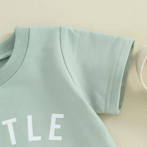 Vista 33 de Conjunto de camiseta de manga corta para bebé niño y niña, camiseta de manga corta, pantalones cortos casuales, ropa para recién nacidos, 6, 12, 18