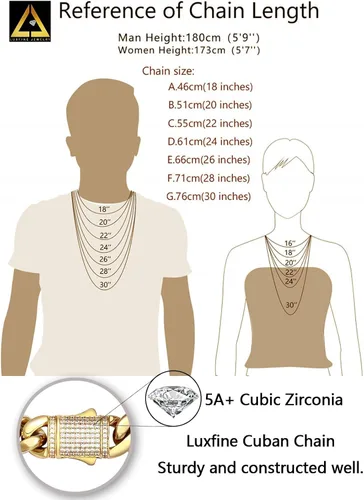 Vista 7 de Cadena de eslabones cubanos Miami de 10/12mm, chapado en oro real de 14 quilates, collar de acero inoxidable de alta calidad, joyería hip-hop