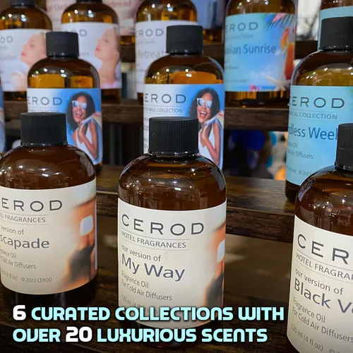 Vista 6 de CEROD Fresh Collection - Juego de aromas (3) – Aceite difusor para difusores sin agua de aire frío – Lino fresco, primavera de montaña, lluvia