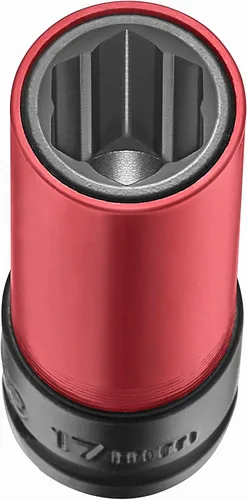 Vista 4 de Tuerca protectora de rueda de 1/2" – Tuerca de llanta convexa de cabeza de flor de 0.669 in