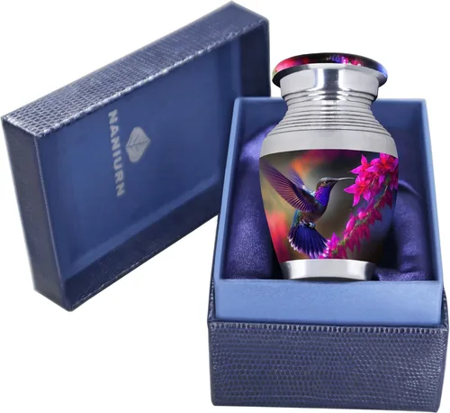 Vista 9 de NANIURN Urna para cenizas para mujeres u hombres, urnas de cremación para cenizas humanas de adultos mujeres y hombres, decorativa funeraria