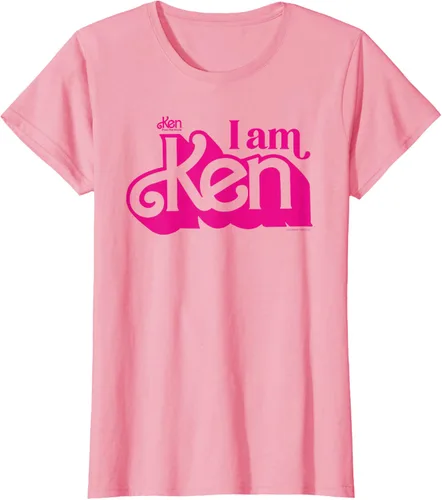 Vista 9 de Camisetas y camisetas de Barbie The Movie I Am Ken para hombres y mujeres Negro