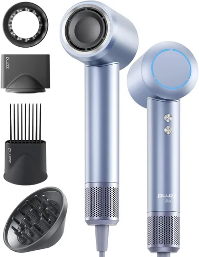 Vista 15 de Secador de pelo profesional con difusor para cabello rizado, secador iónico negativo de 1,312.3 ft para secado rápido, motor sin escobillas de alta