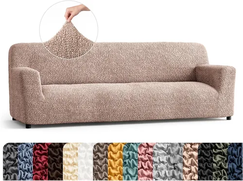Vista 13 de PAULATO BY GA.I.CO. Funda para Silla - Funda para Sillón - Funda para Sillón - Funda de Tela Suave - Protector de Muebles Elegante de Ajuste Ceniza